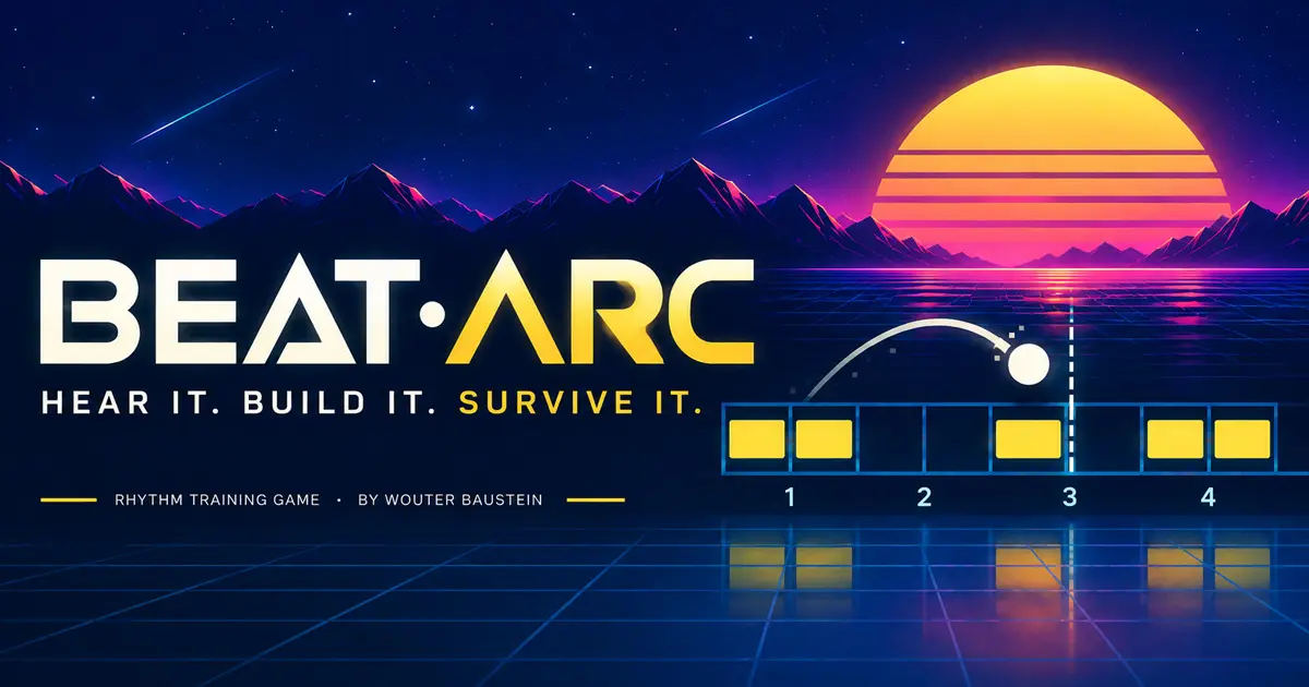 Beat·Arc online ritme game voor timing en ritmetraining