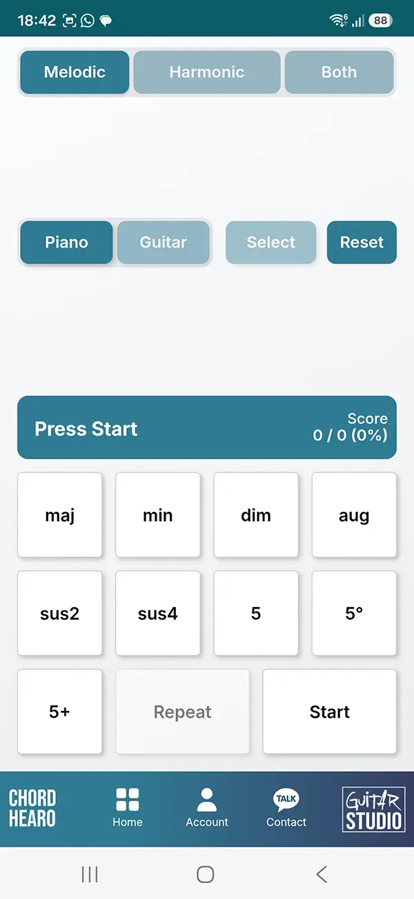 Chord Hearo tool om akkoorden op gehoor te herkennen