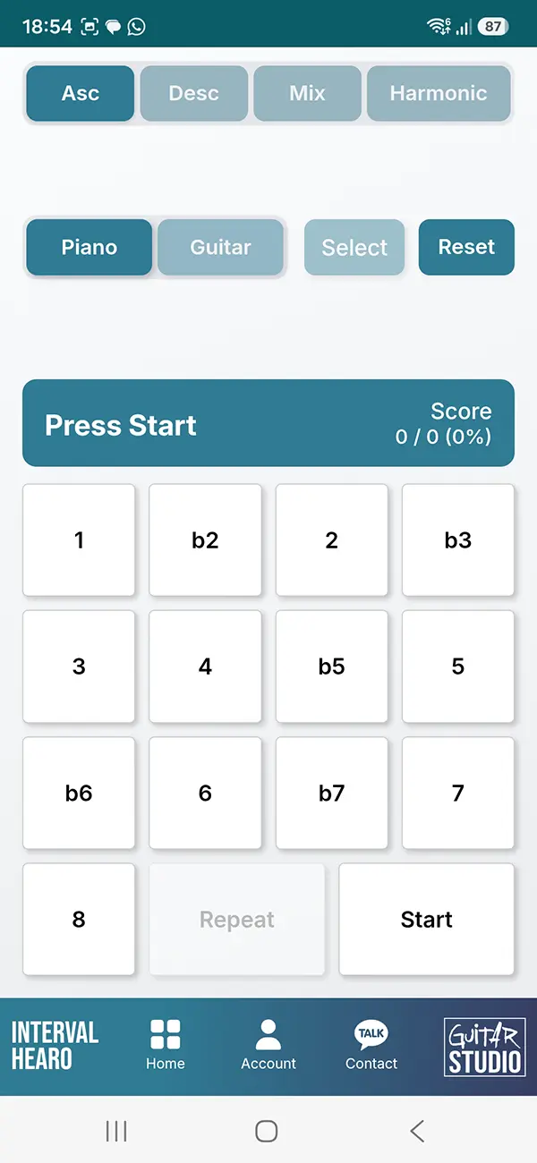 Scale Hearo tool om toonladders en modes op gehoor te herkennen